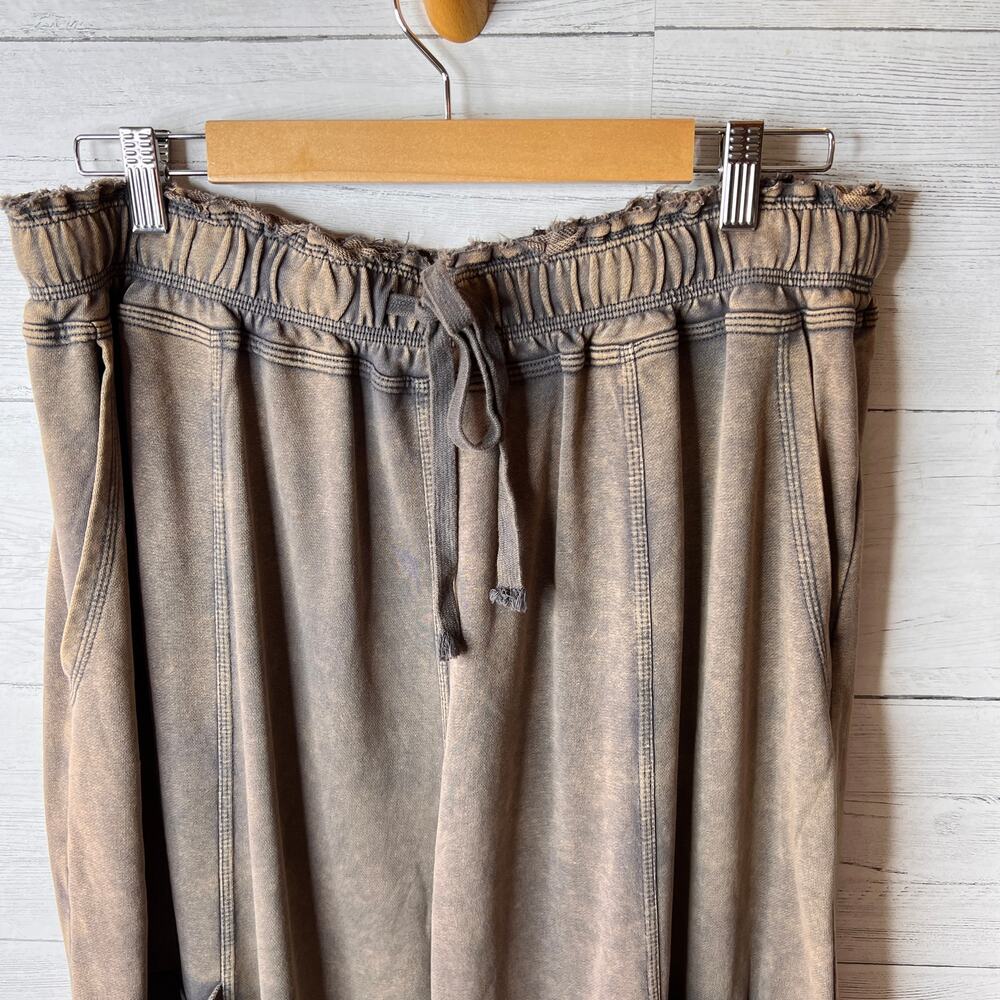 Oli & Hali Joggers Womens Size Large Faded Brown True to You Jogger Pant Slouchy - Picture 6 of 15